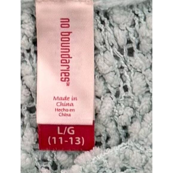 Cottagecore Popcorn Sweater Large 11-13 Lace Fairycore Soft Girl Feminine Dainty - Picture 3 of 9